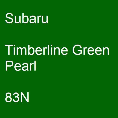 Subaru, Timberline Green Pearl, 83N.